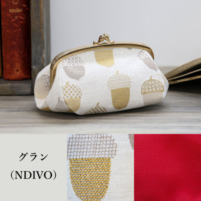 1883.ハンドメイド 12cmがま口ポーチ フランシュリッペ 1892