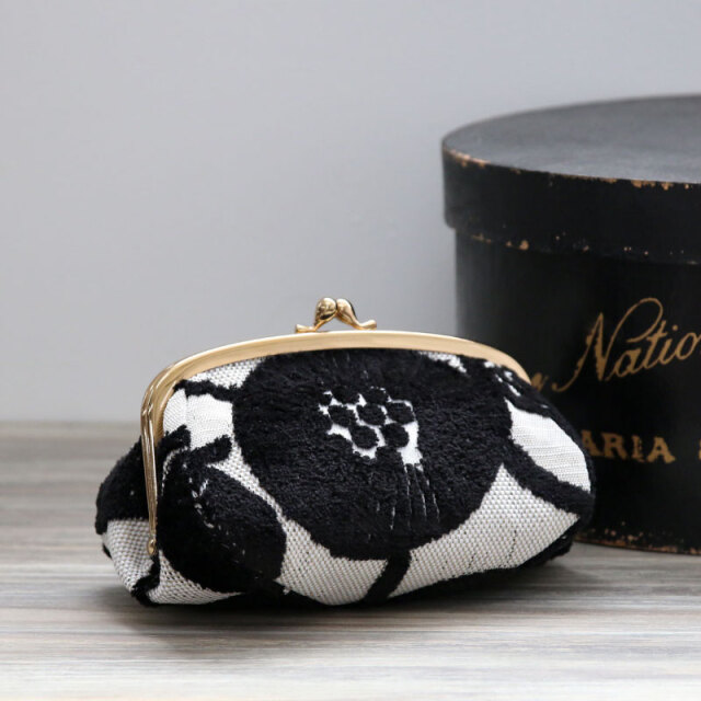 がま口 ポーチ メイク コスメ 小物 ゴブラン織り Marple［マープル