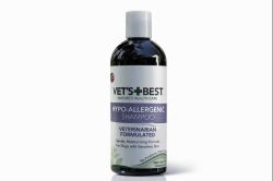 VET'S BEST ベッツベスト ナチュラルシャンプー （犬・猫用）  470ml 皮膚 被毛 スキンケア アロエベラ アラントイン パンテノール（VB5） ビタミンE 天然ハーブ ノミ ダニ 蚊 脂漏性 べたつく 皮脂コントロール オールナチュラル