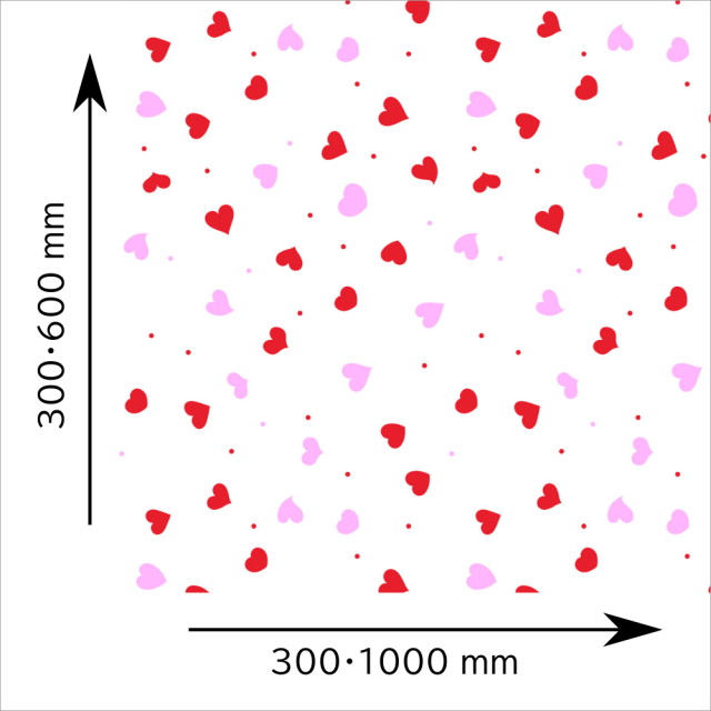 パタンパ　Ｆ　「カラフル・ハート」　TP009　サイズ選択