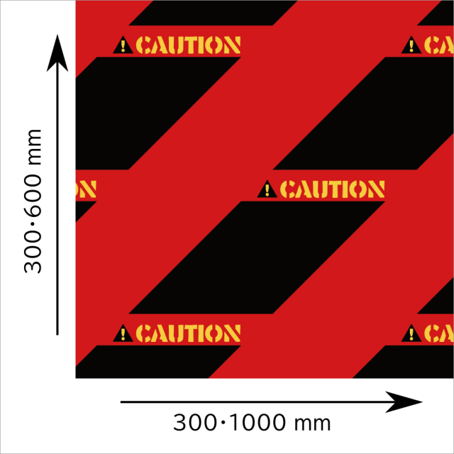 パタンパ　Ｆ　「ＣＡＵＴＩＯＮ」　レッド／ブラック　TP011　サイズ選択