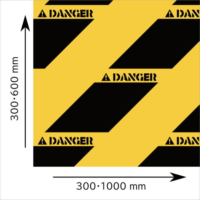 パタンパ　Ｆ　「ＤＡＮＧＥＲ」　イエロー／ブラック　TP013　サイズ選択