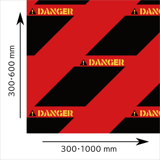 パタンパ　Ｆ　「ＤＡＮＧＥＲ」　レッド／ブラック　TP014　サイズ選択