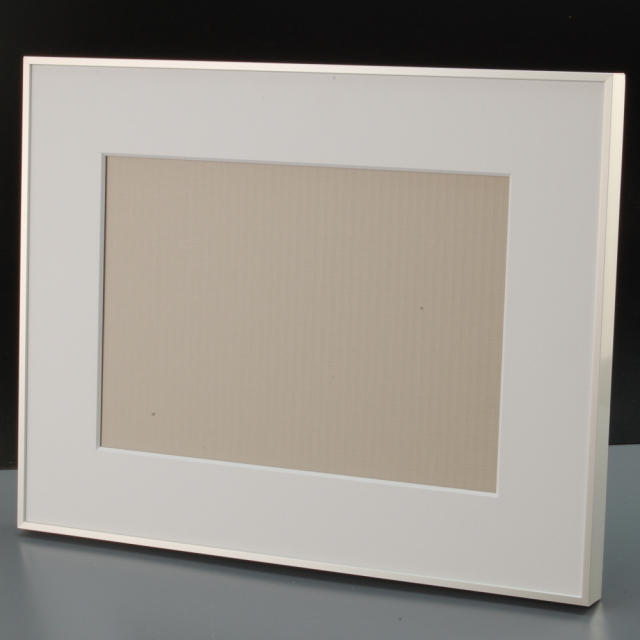 フォトマットＧ／ＵＶ　フレーム：シルバー／マットボード：ホワイト