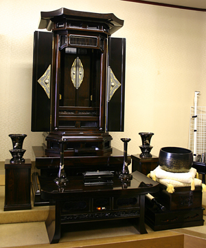 創価学会中古厨子仏壇☆経机他新品！地震対策OK！