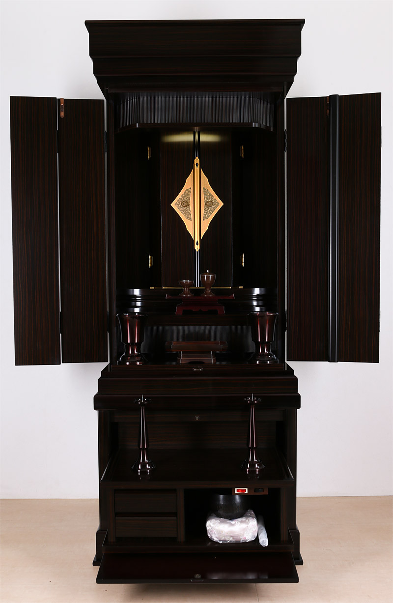 会館家具調型仏壇黒檀【中古につき1点限り!!】