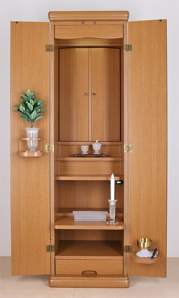 Ａランク中古家具調仏壇リオ【電動厨子扉・選べる仏具】