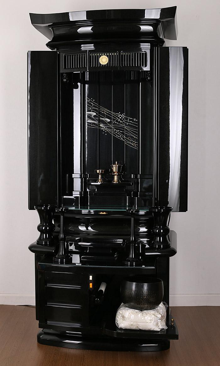 優洛ブラックメタリック【中古仏壇】