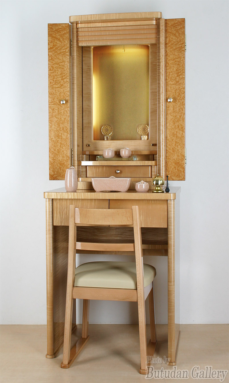 ポメリー☆椅子付き仏壇☆メープル