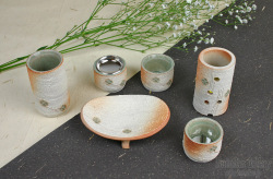 信楽焼創作仏具☆円遊雪肌火色