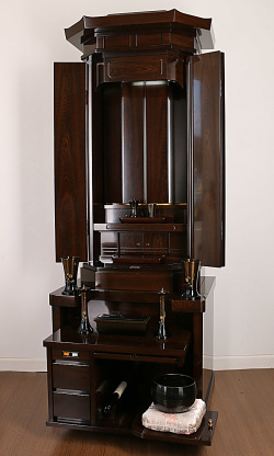 創価学会中古収納型厨子仏壇 鉄刀木