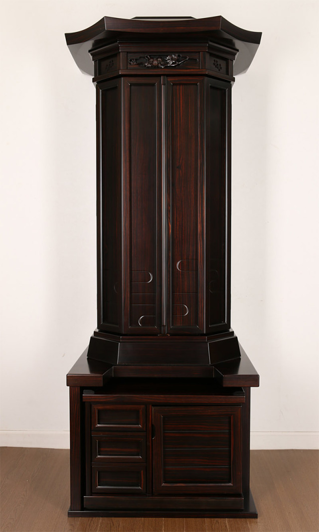 創価学会SGI本黒檀中古厨子型仏壇金剛堂製