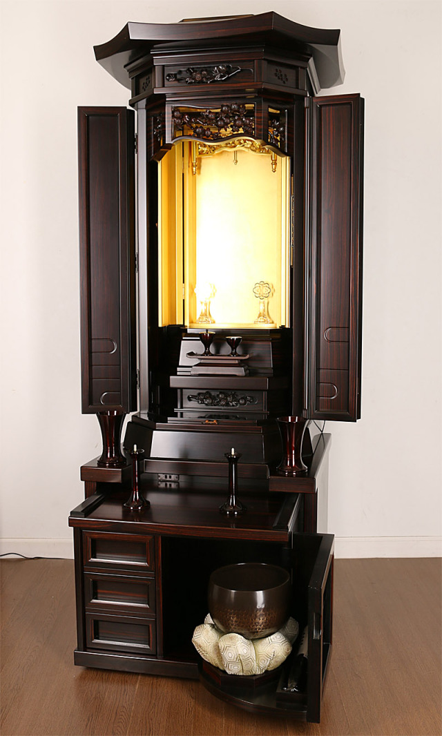 創価学会SGI本黒檀中古厨子型仏壇金剛堂製