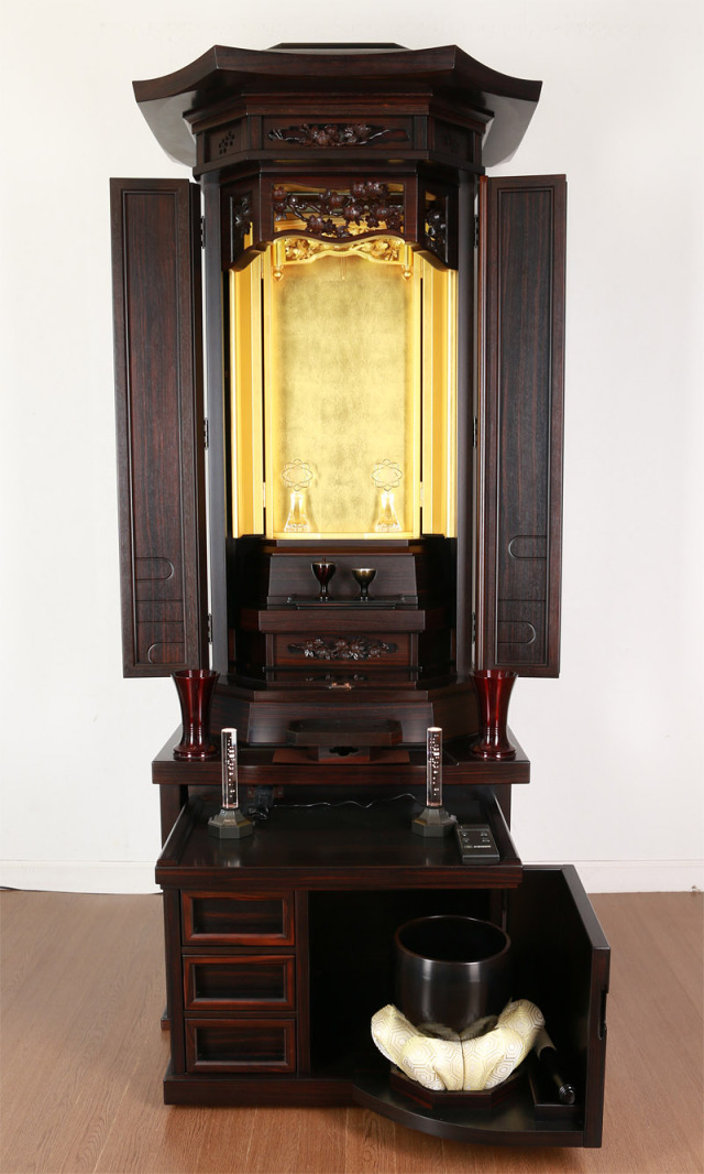 創価学会中古仏壇21号本黒檀