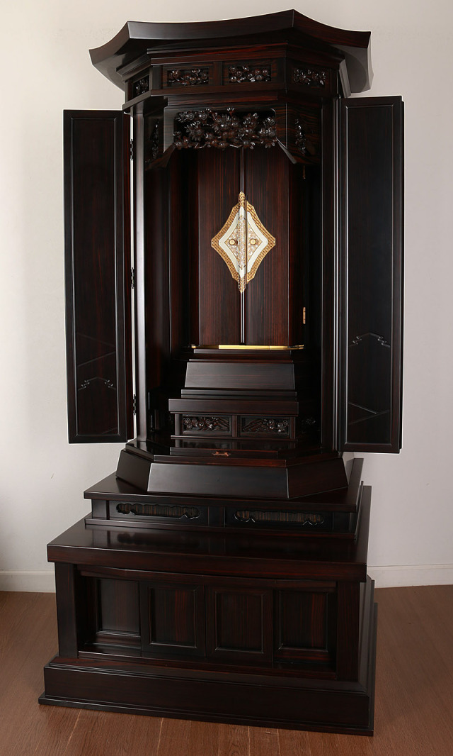 創価学会中古仏壇27号本黒檀