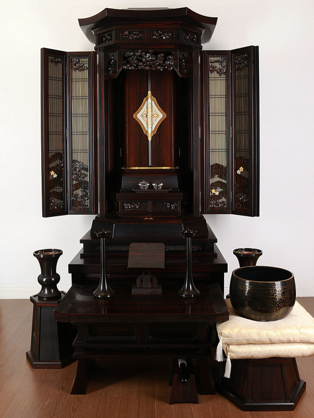創価学会中古仏壇27号本黒檀