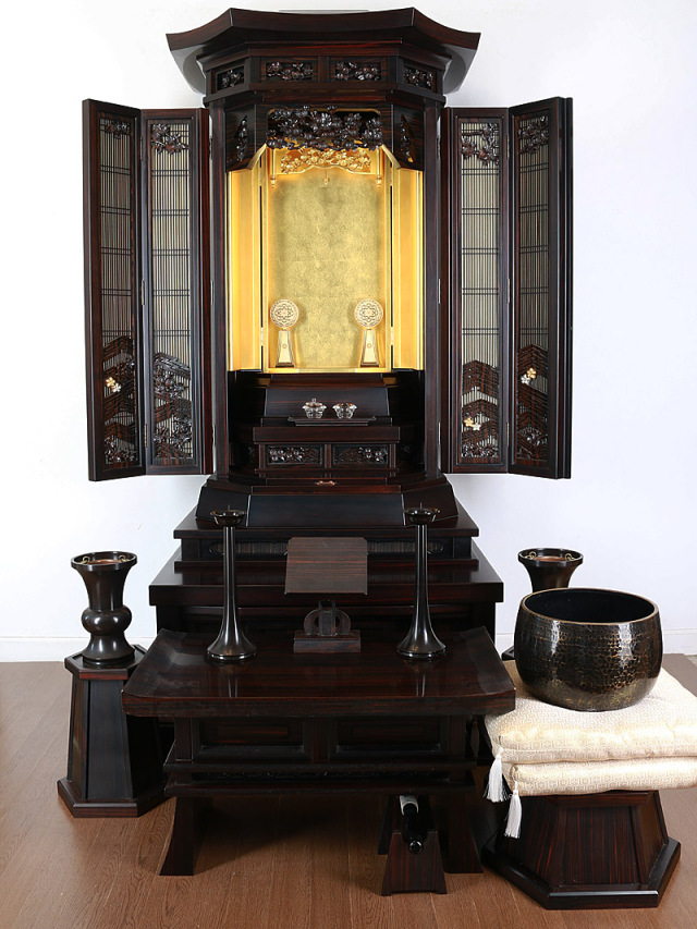 創価学会中古仏壇27号本黒檀