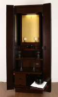 創価学会中古家具調仏壇ウォールナット