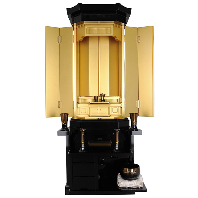 新創春 黒檀 金吹き | 創価学会仏壇・仏具なら誓願堂へ