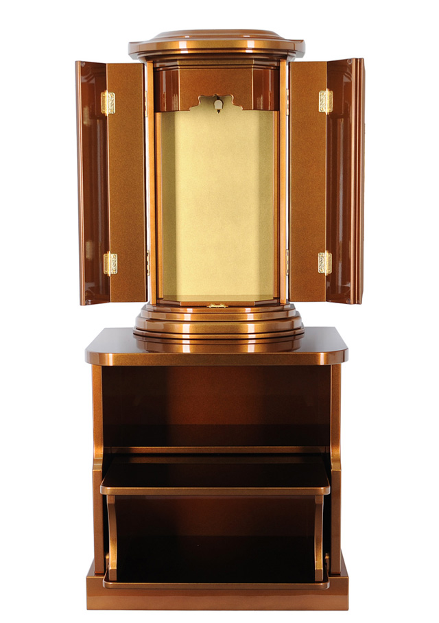 布陣 床置き ブラウンメタリック