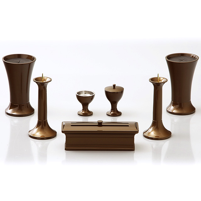 風雅 オーク 4.5寸 7具足セット | 創価学会仏壇・仏具なら誓願堂へ