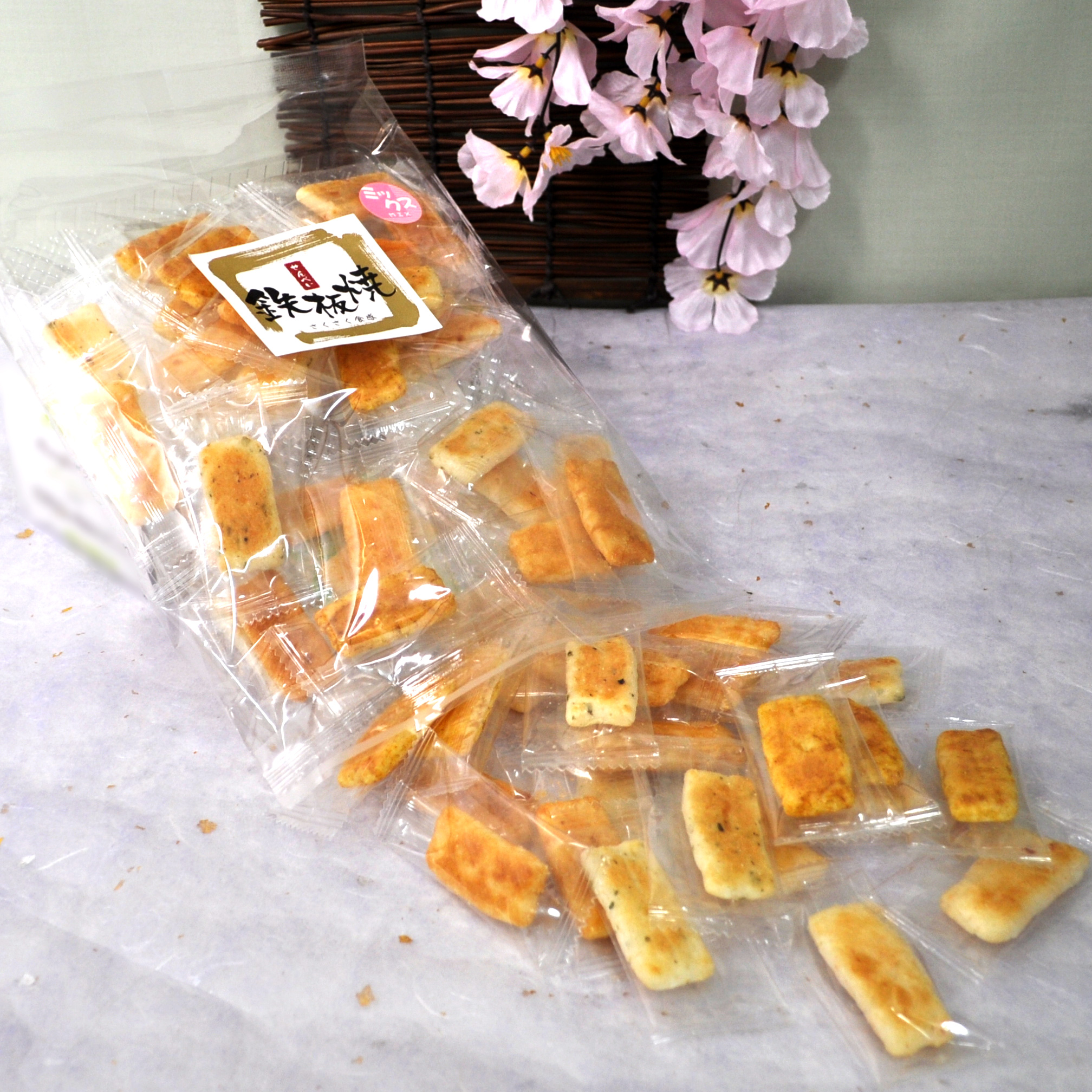 鉄板焼き　煎餅ミックス