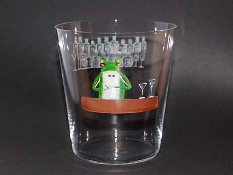 ＦＲＯＧ ｂａｒ 10oz　薄吹オールド　ｇｌａｓｓ