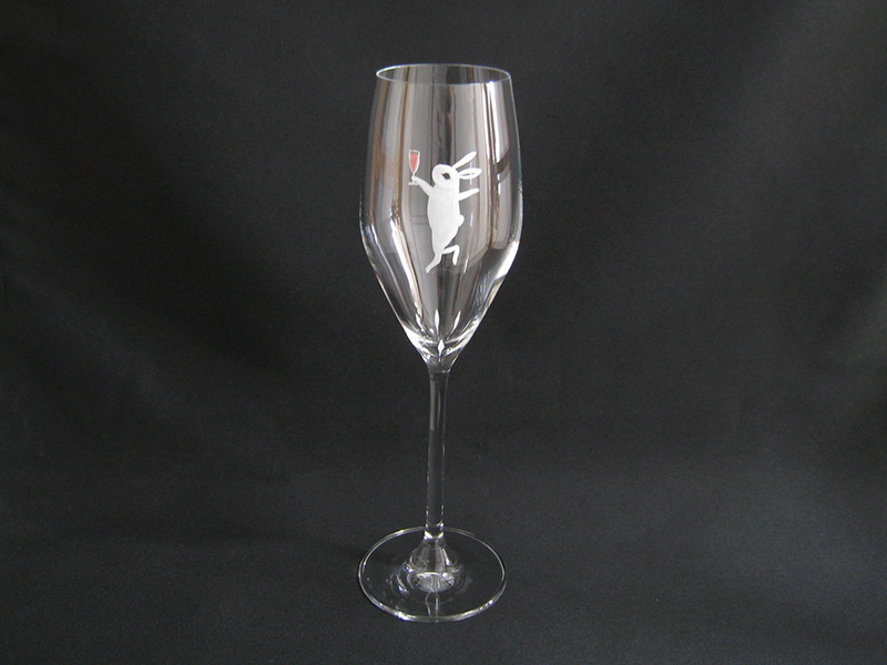 うさぎ白 ナンシーシャンパン グラスファクトリー創吉