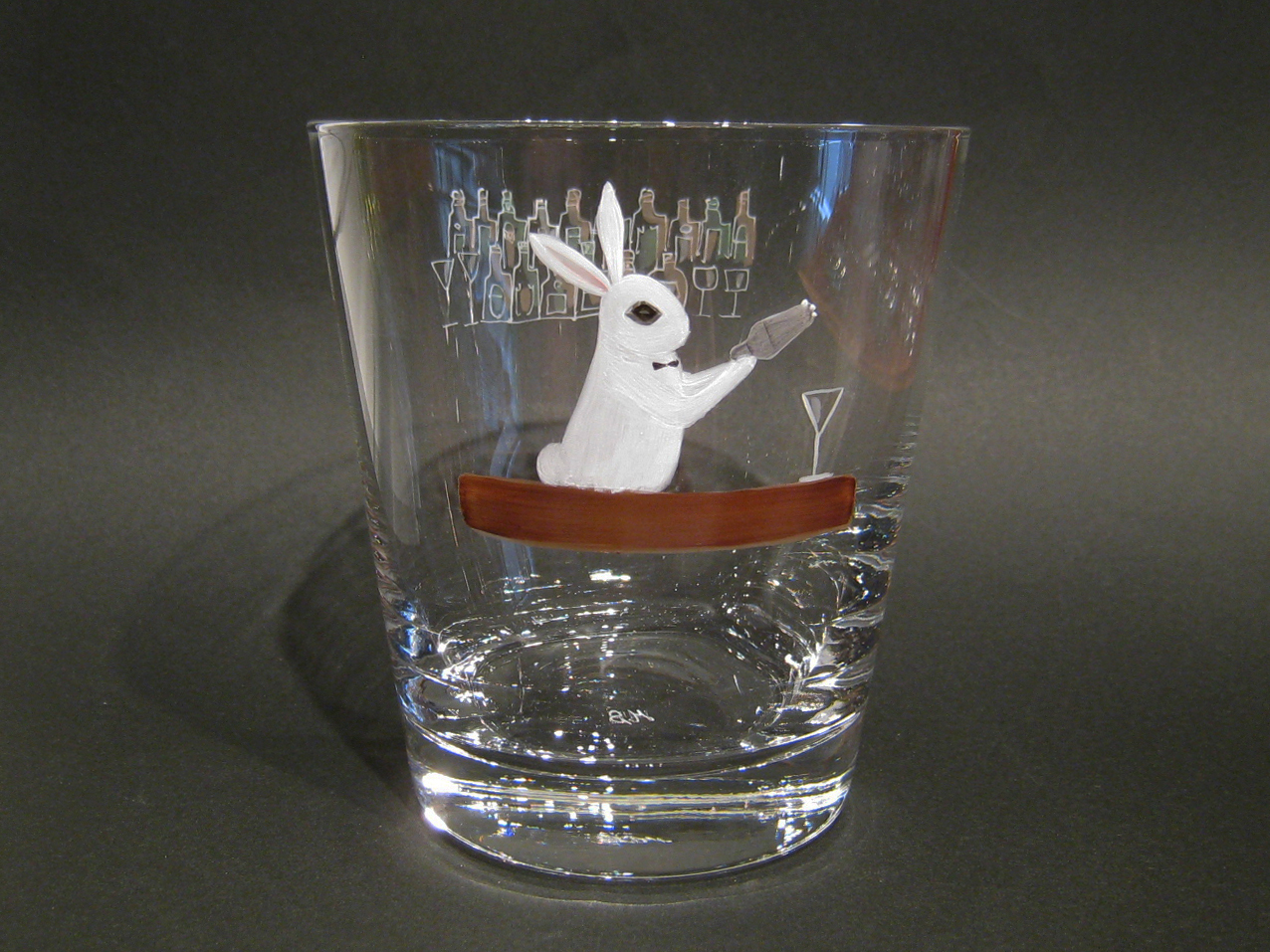 うさぎ　BAR 10ozOLD shaker　白