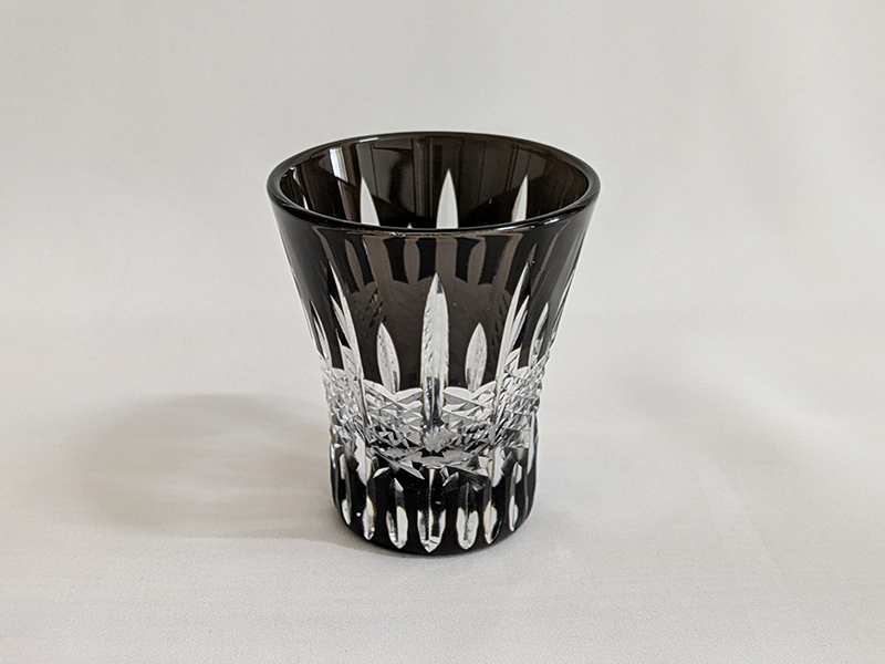 CA-Q1007B　ぐい呑切子 スモーク