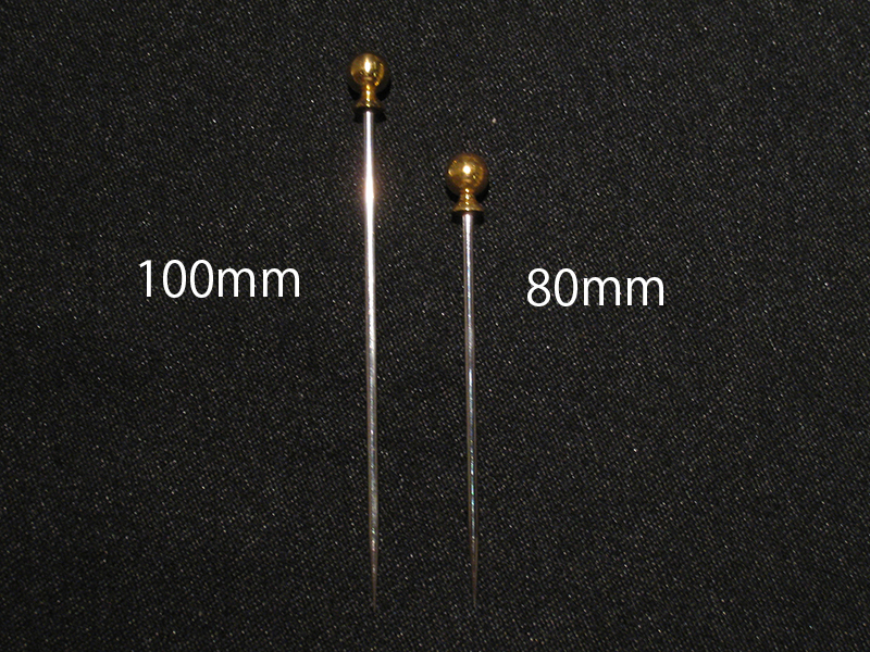 UK　金メッキ　カクテルピン　Eボール　100mm