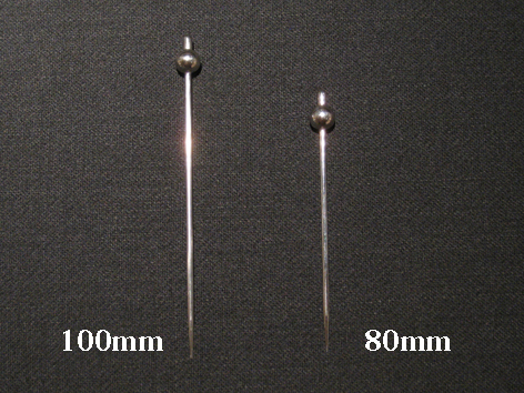 UK　18-0　カクテルピン　かんざし　100mm