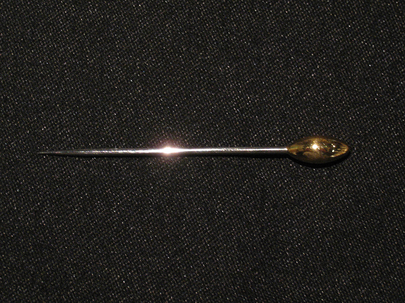 UK　金メッキ　カクテルピン　ライム　100mm