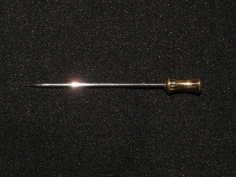 UK　金メッキ　カクテルピン　つづみ　100mm