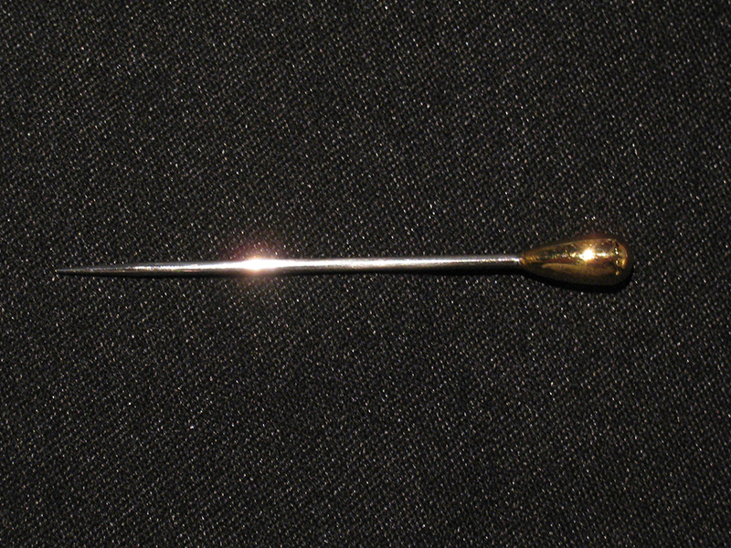 UK　金メッキ　カクテルピン　つゆ　100mm