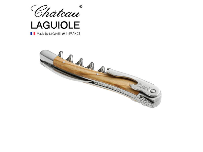 シャトーラギオール ソムリエナイフ オリーブウッド グラス