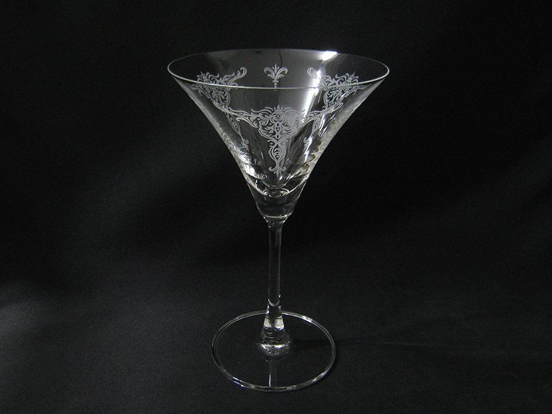 アンティークビミニのマティーニグラス 珍しい馬 ウィリアム W