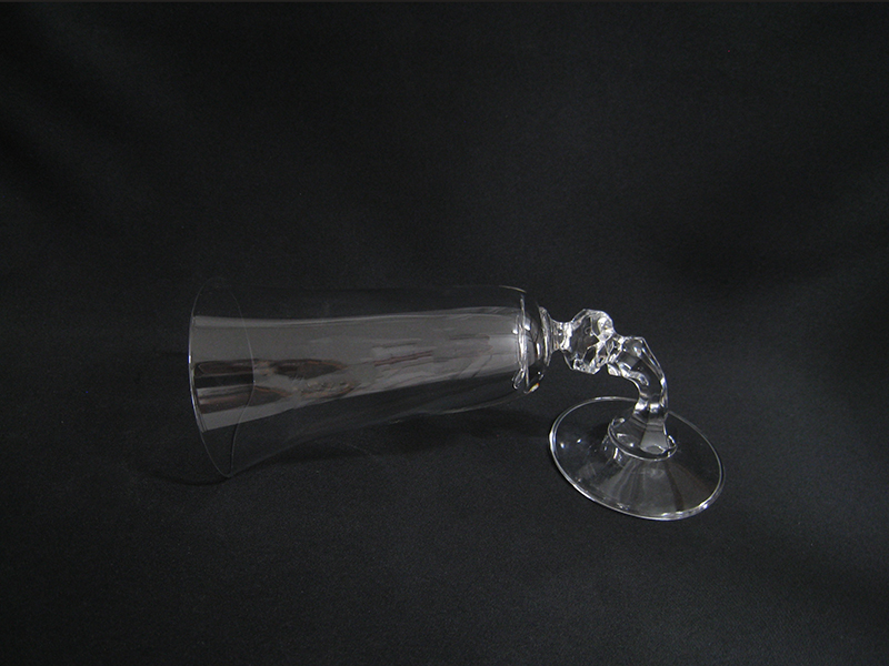 曲り　フルートグラス　寝