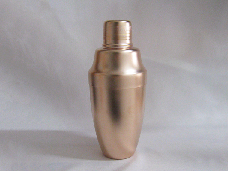 18-8ブラスト　カクテルシェーカー・B　360ml　PK/GD　ピンクゴールド