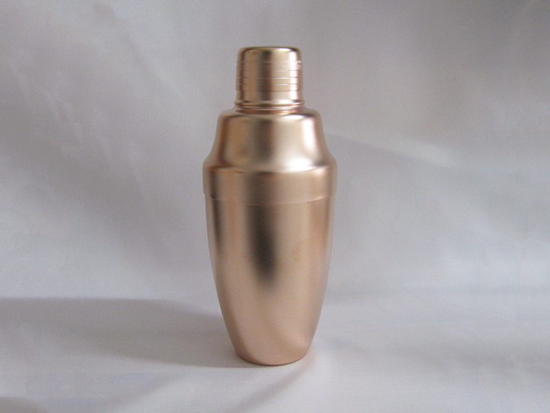 18-8ブラスト　カクテルシェーカー・C　230ml　PK/GD　ピンクゴールド