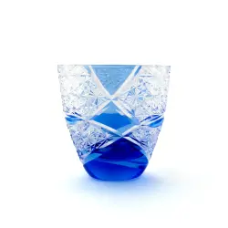 ぐい呑み円 青藍