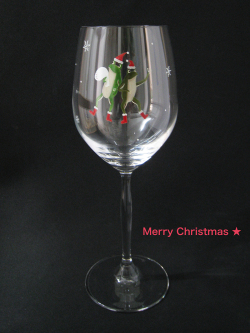 Frog 二人のサンタ グラスファクトリー創吉 Frog 二人のサンタ グラスファクトリー創吉