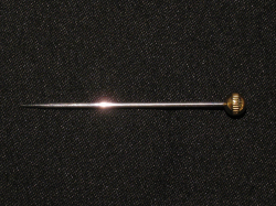 UK　金メッキ　カクテルピン　プラム　100mm