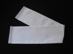 布製バーマット 朱子無地 ホワイト グラスファクトリー創吉