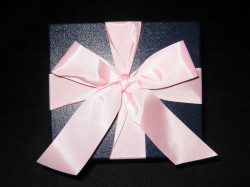 化粧箱（ワイングラスペア／シャンパングラスペア用・紺・布張り）