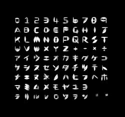切子フォント