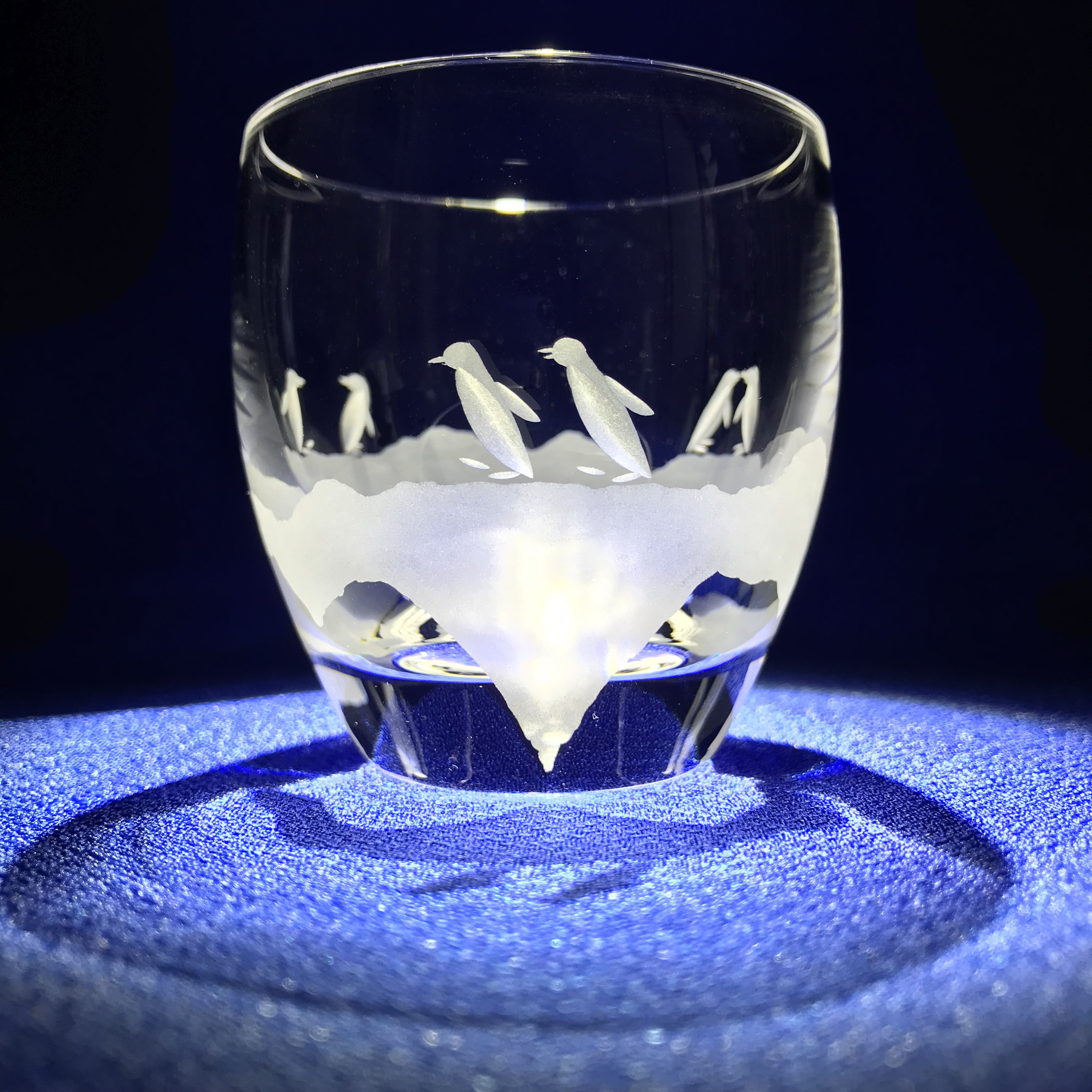 ペンギンカップル冷酒杯 グラスファクトリー創吉