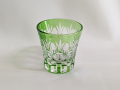 CA-1011GR　切子グラス  緑