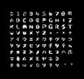 切子フォント