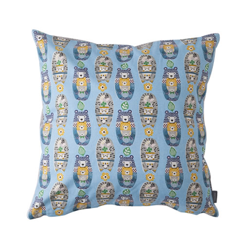 TOMARU CUSHION COVER（トマルクッションカバー） ブルーネコ